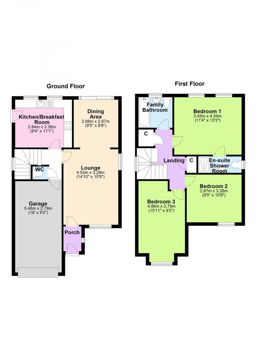 Floorplan for 3 Columbus Way, Brompton-on-Swale