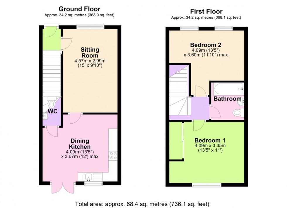 Floorplan for Elm Tree Lane, Aiskew, Bedale