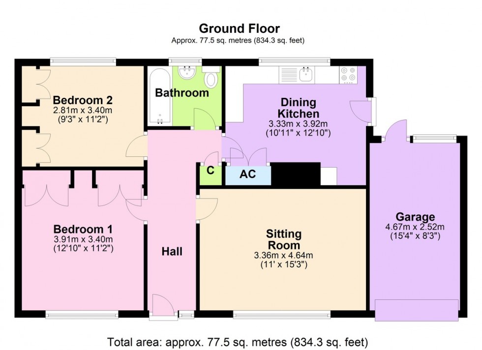 Floorplan for 7 St. Johns Road, Leeming, Northallerton