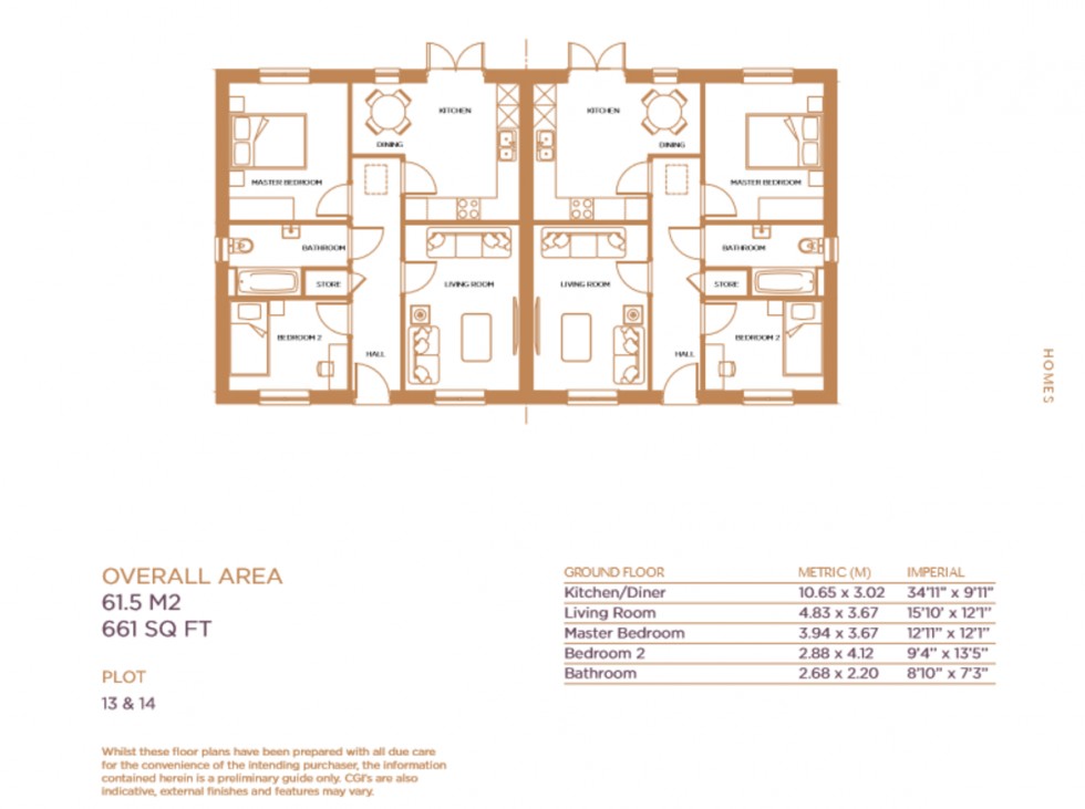 Floorplan for Hackforth Road, Little Crakehall, Bedale