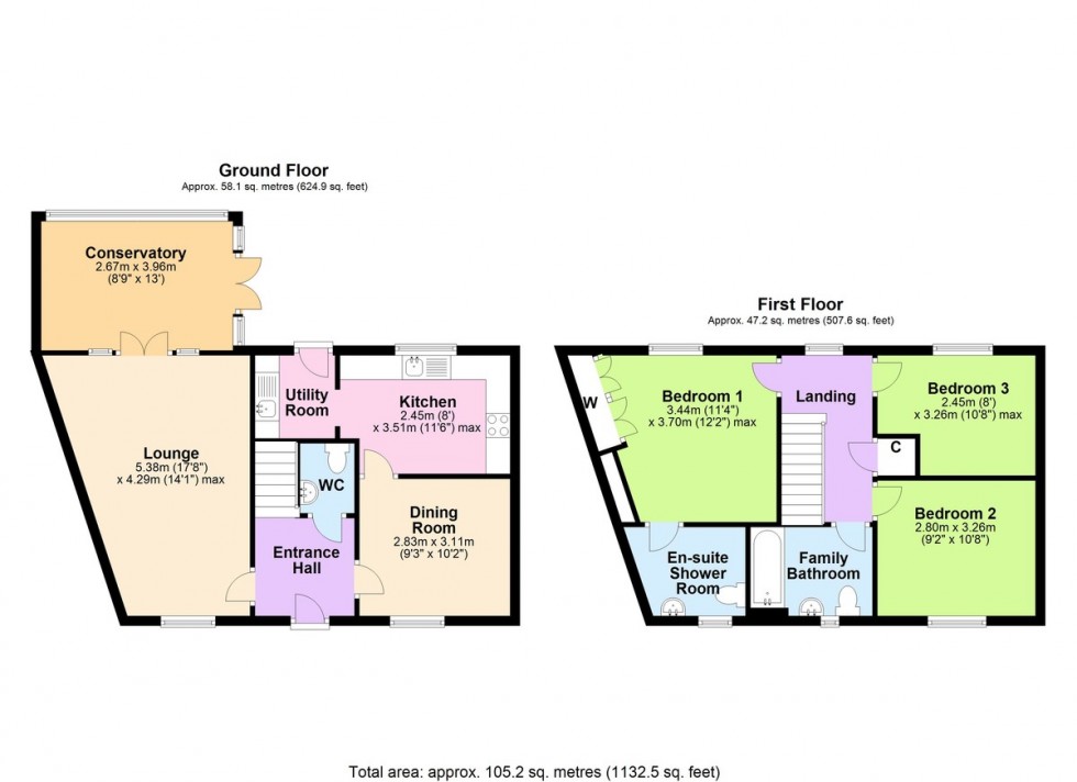 Floorplan for Horseshoe Close, Catterick Garrison