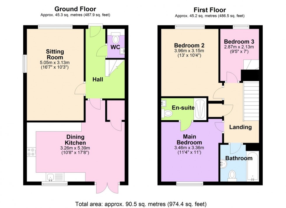 Floorplan for Leeming Bar, Northallerton