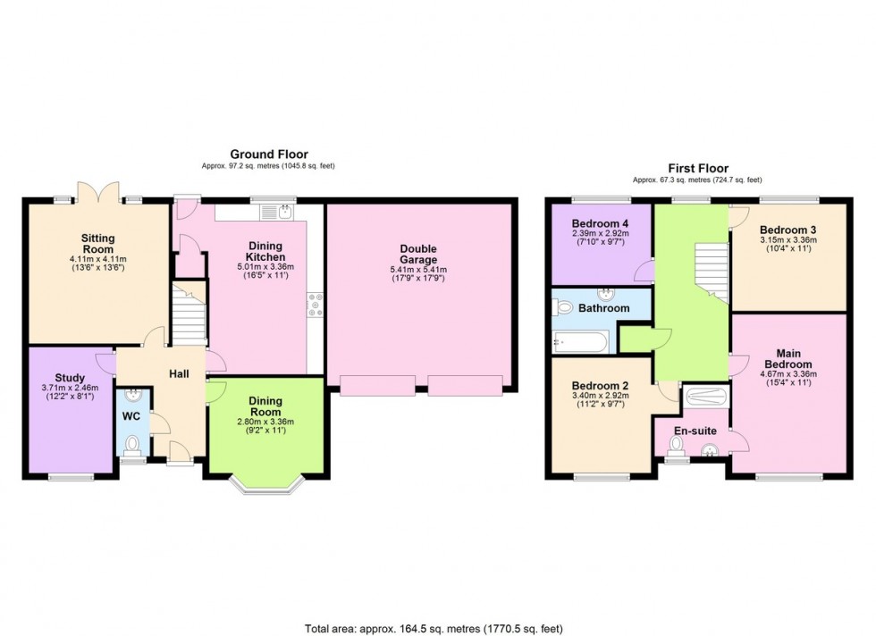 Floorplan for Sycamore Avenue, Aiskew, Bedale