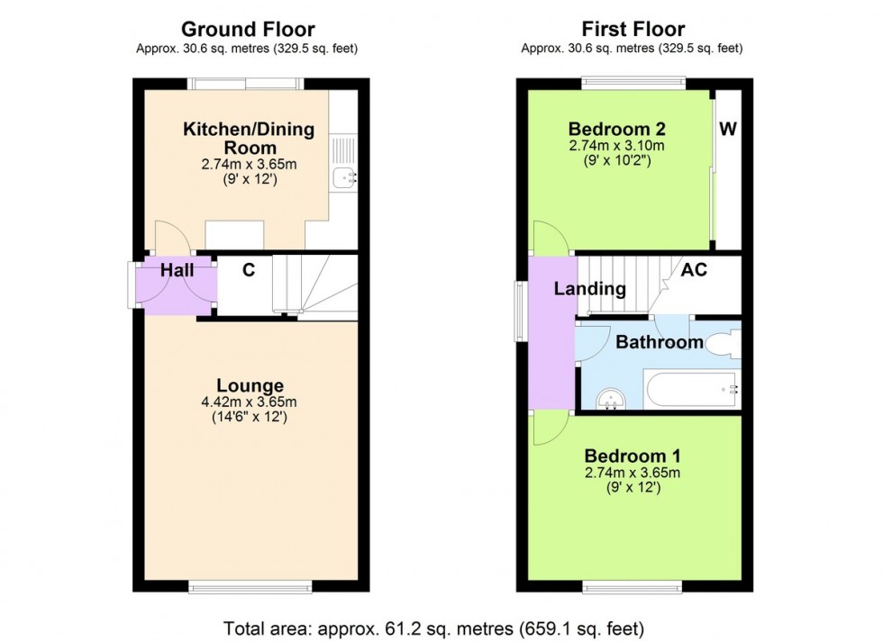 Floorplan for Maple Close, Catterick Garrison