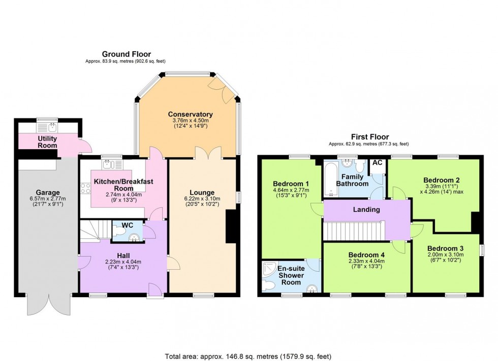 Floorplan for Easby Cottage, Village Farm, Middleton Tyas