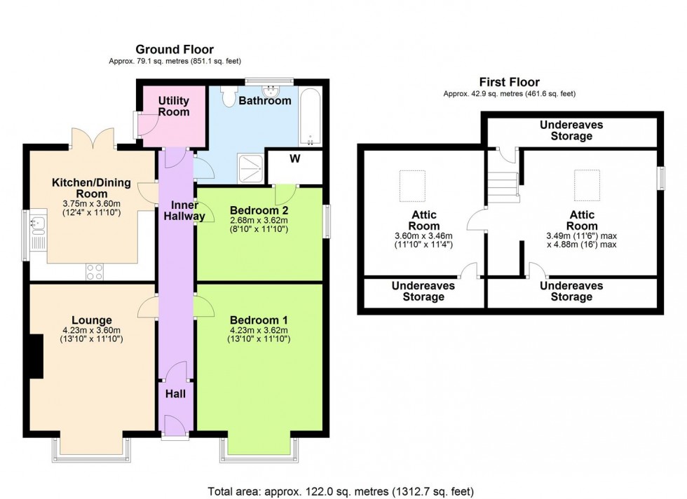 Floorplan for Hurst Lea, Skeeby