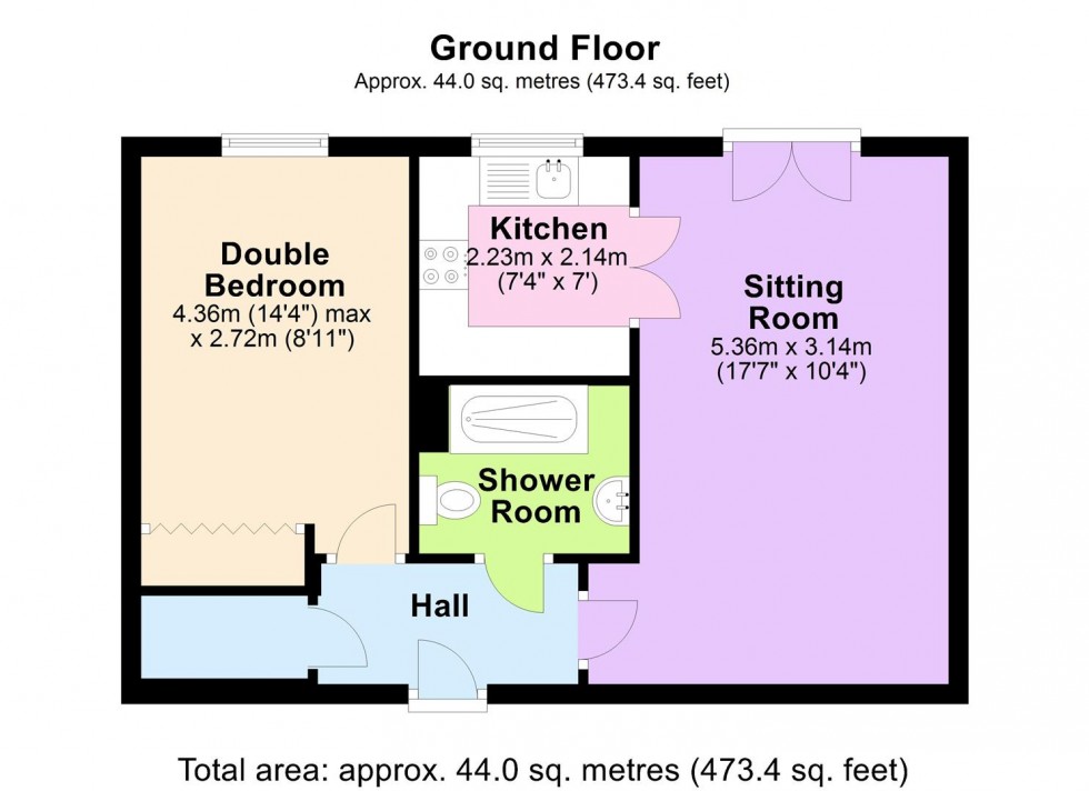 Floorplan for Greendale Court, Bedale