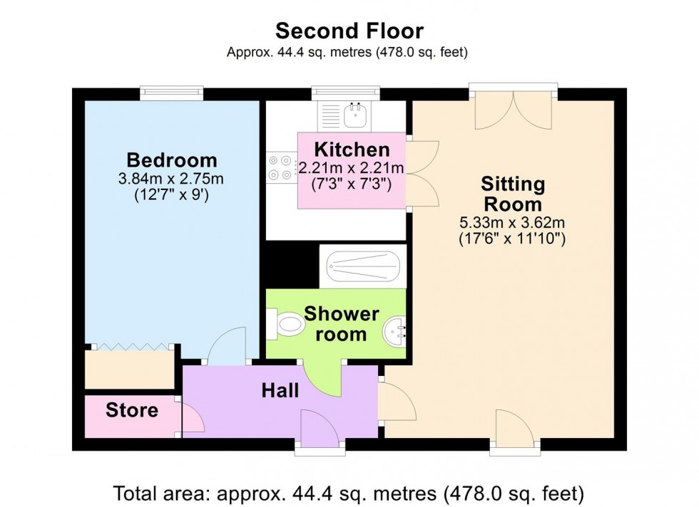 Floorplan for Greendale Court, Bedale