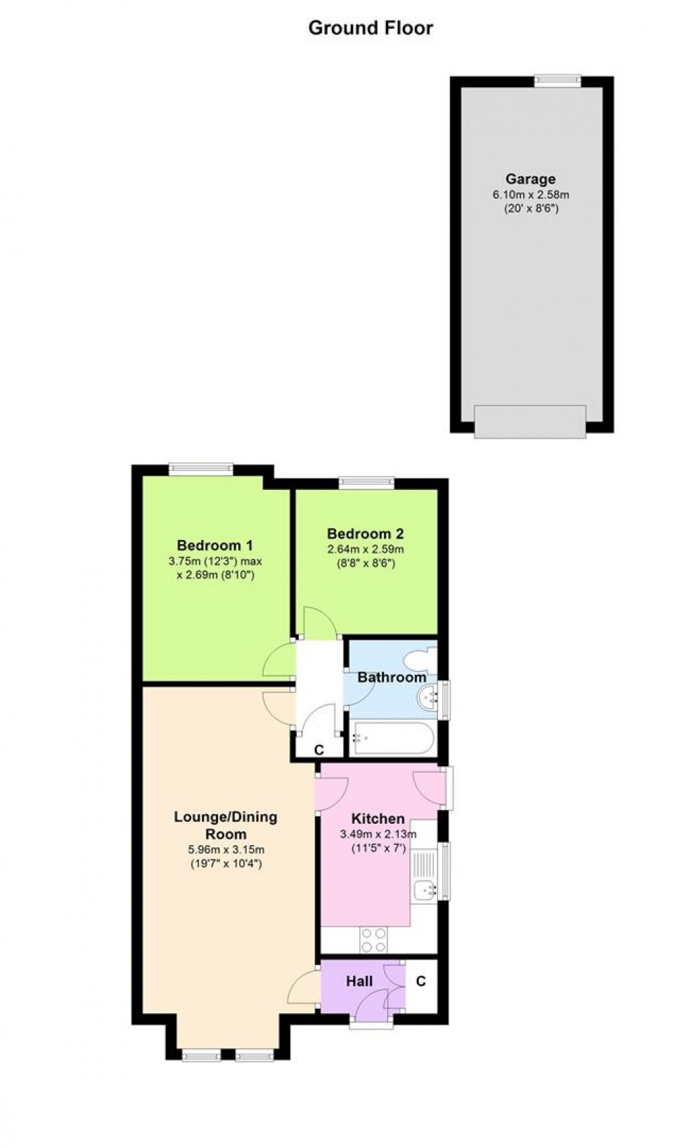 Floorplan for 2 Scott Close, Catterick Village