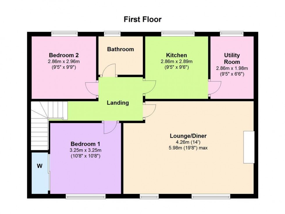 Floorplan for 8 Hildyard Row, Catterick Garrison