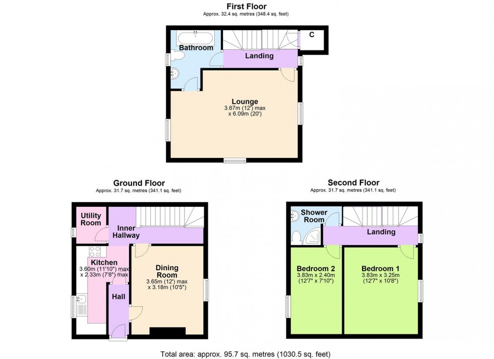 Floorplan for Lea Cottage, Silver Street, Reeth, Swaledale