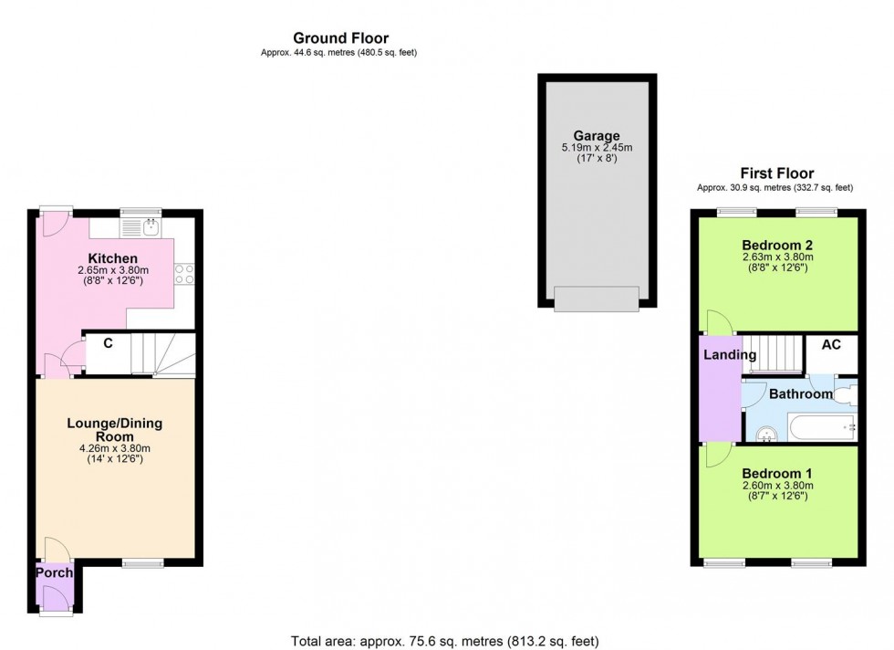 Floorplan for Culloden Mews, Cravengate, Richmond
