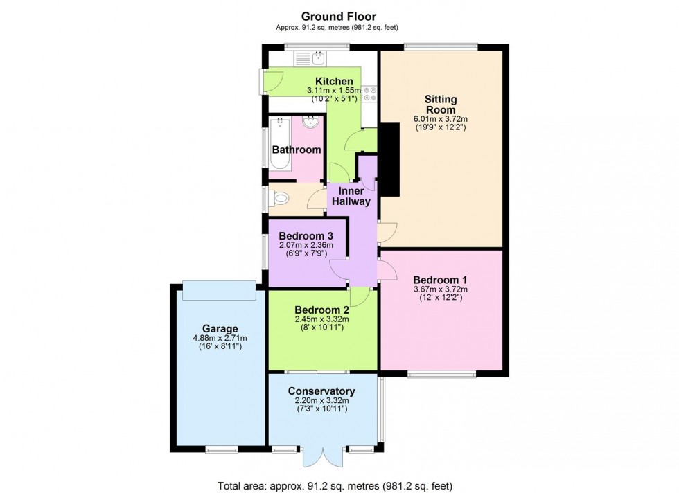 Floorplan for 4 Brookside Close, Bedale