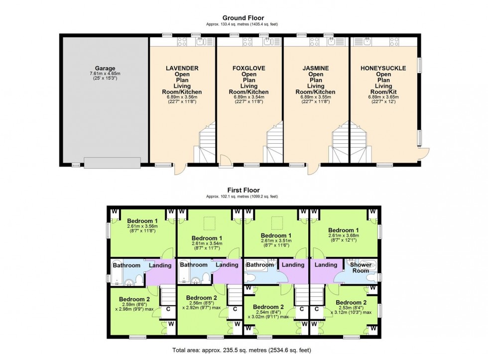 Floorplan for Garden Cottages, Reeth Road, Richmond