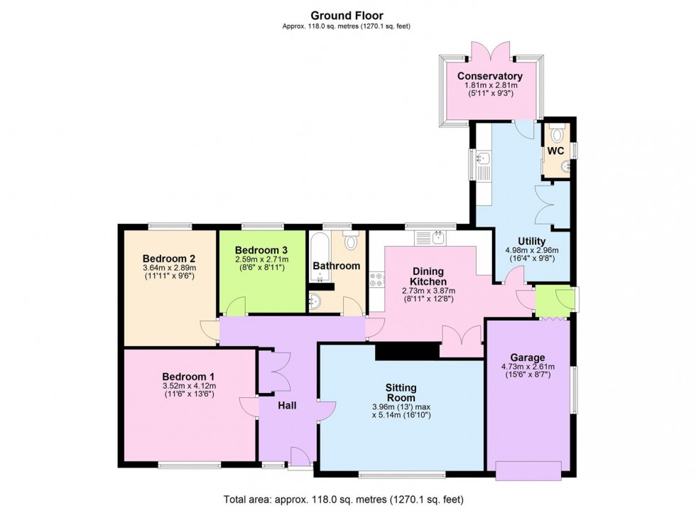 Floorplan for Pasture Drive, Bedale
