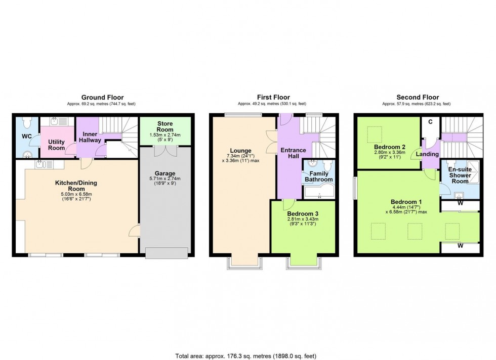 Floorplan for Percival Cottage, 32A Gilling Road, Richmond