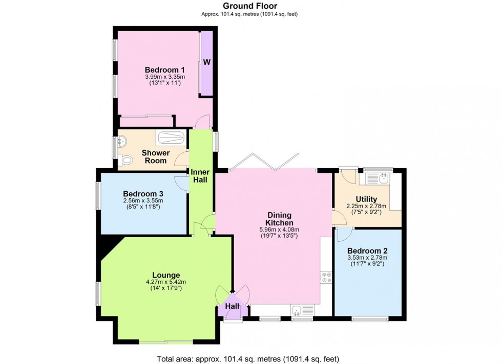 Floorplan for Station Road, Newton Le Willows, Bedale