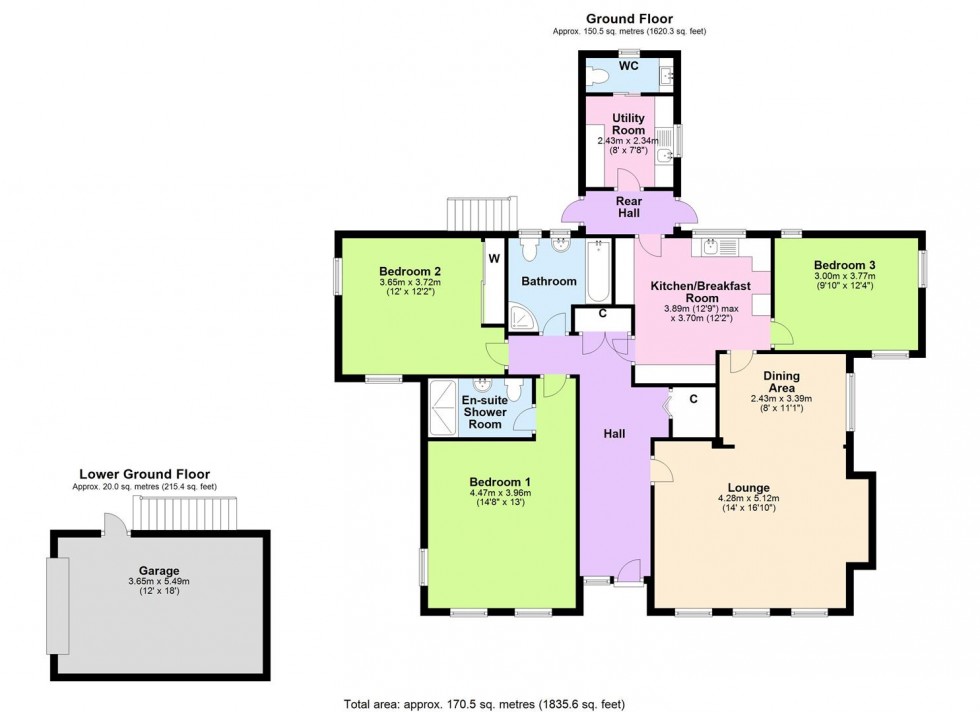 Floorplan for Hill House Garth, Richmond