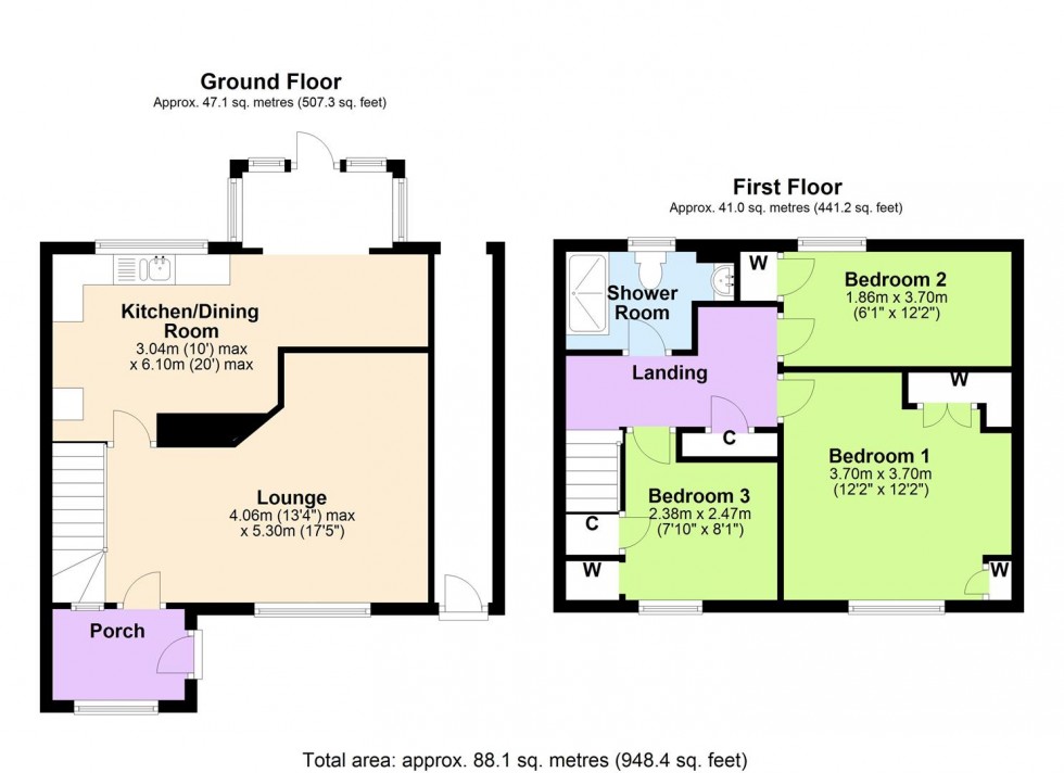 Floorplan for 3 Hawthorn Avenue, Scotton, Catterick Garrison
