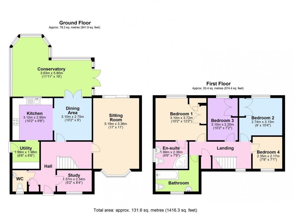 Floorplan for Peirse Close, Bedale