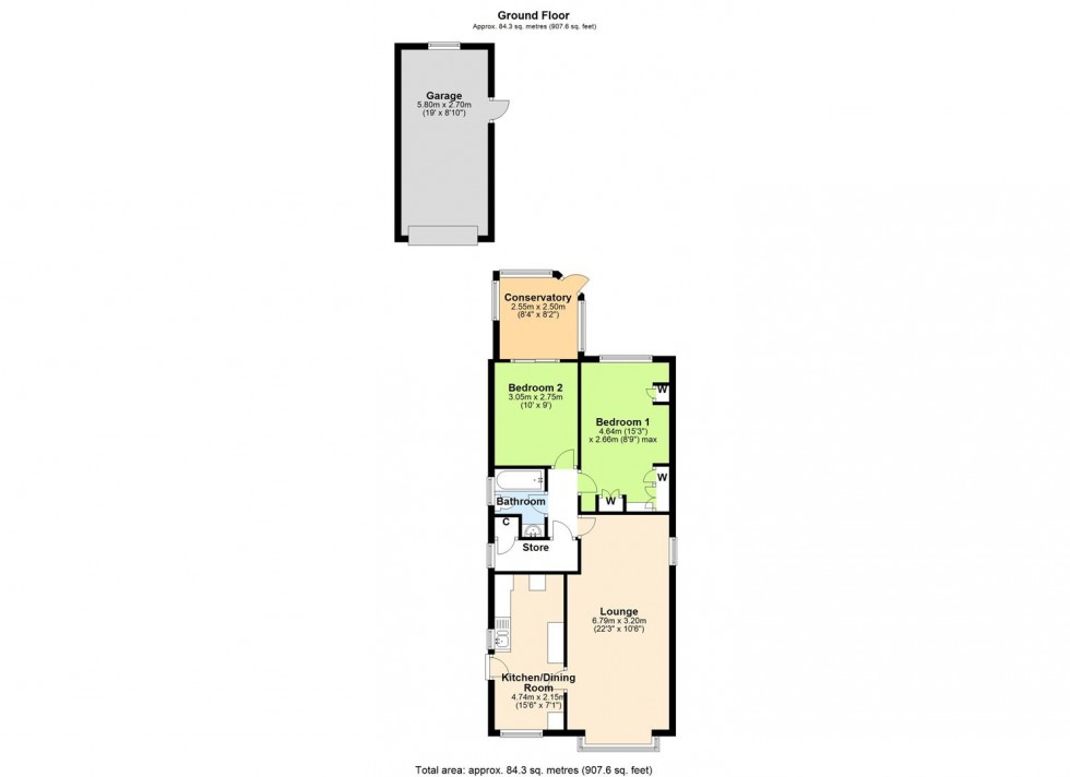 Floorplan for Willow View, Catterick Village
