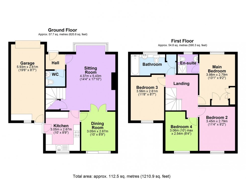 Floorplan for Ash Tree Close, Bedale