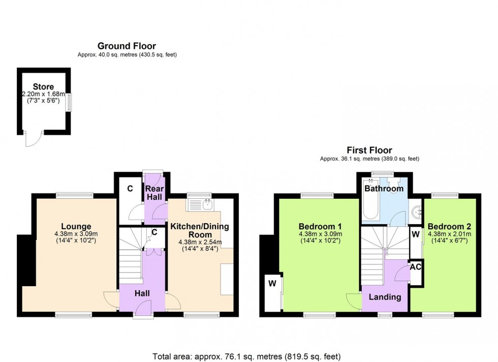 Floorplan for Cleveland Road, Catterick Garrison