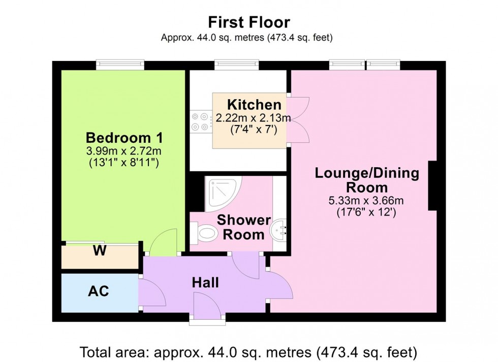 Floorplan for Greendale Court, Bedale