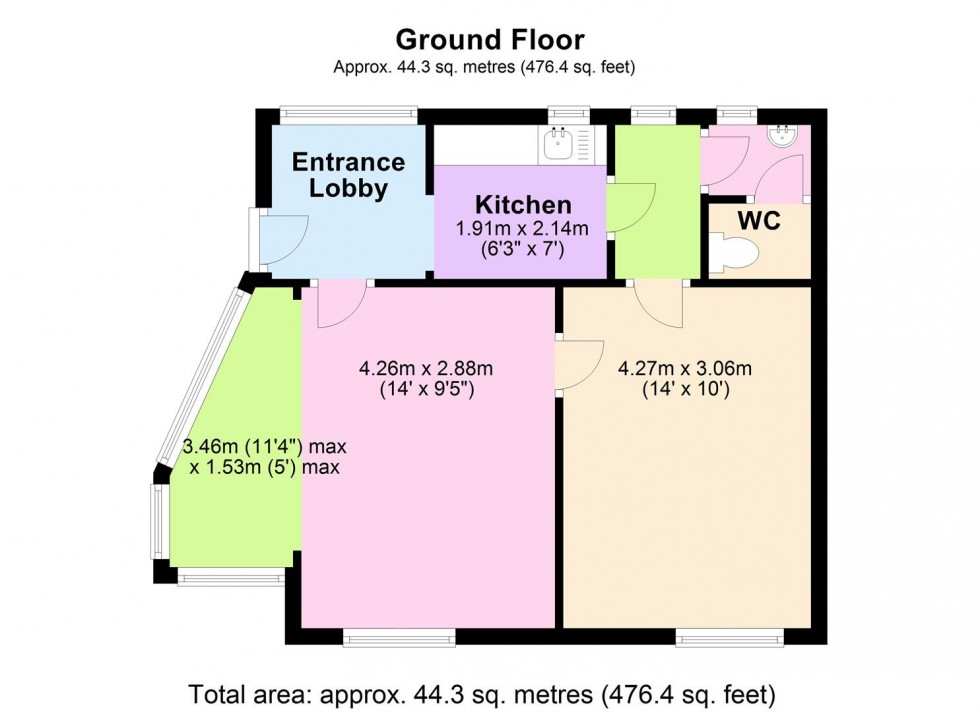 Floorplan for 2 Castle Hill, Richmond