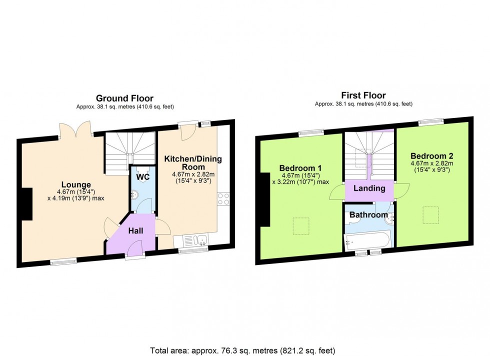 Floorplan for 5 Brittain Court, Bargate, Richmond