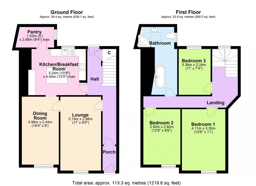 Floorplan for Bank House, Silver Street, Reeth, Swaledale