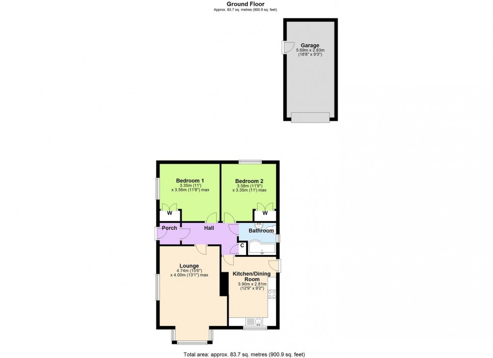 Floorplan for Rowan Court, Leyburn