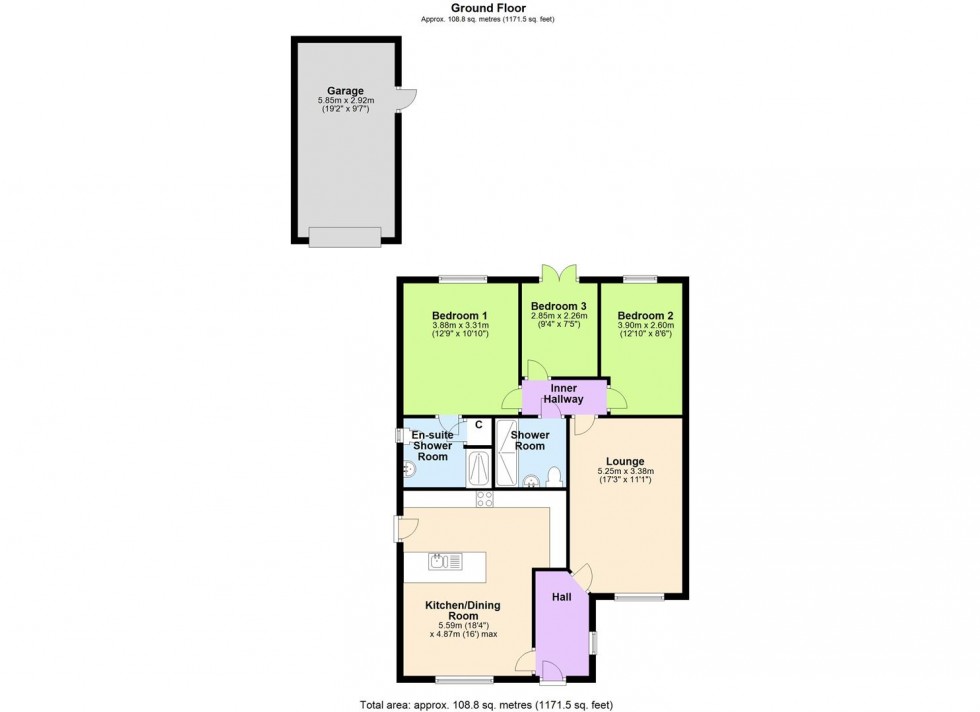 Floorplan for Station Rise, Leyburn