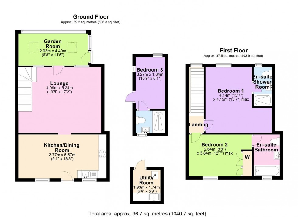 Floorplan for Bus Stop Cottage, Thornton Rust, Wensleydale