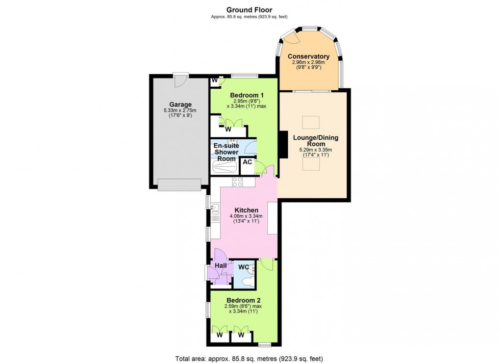 Floorplan for Hill Close, Reeth, Swaledale
