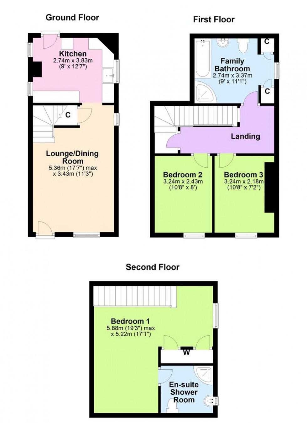 Floorplan for Bargate, Richmond