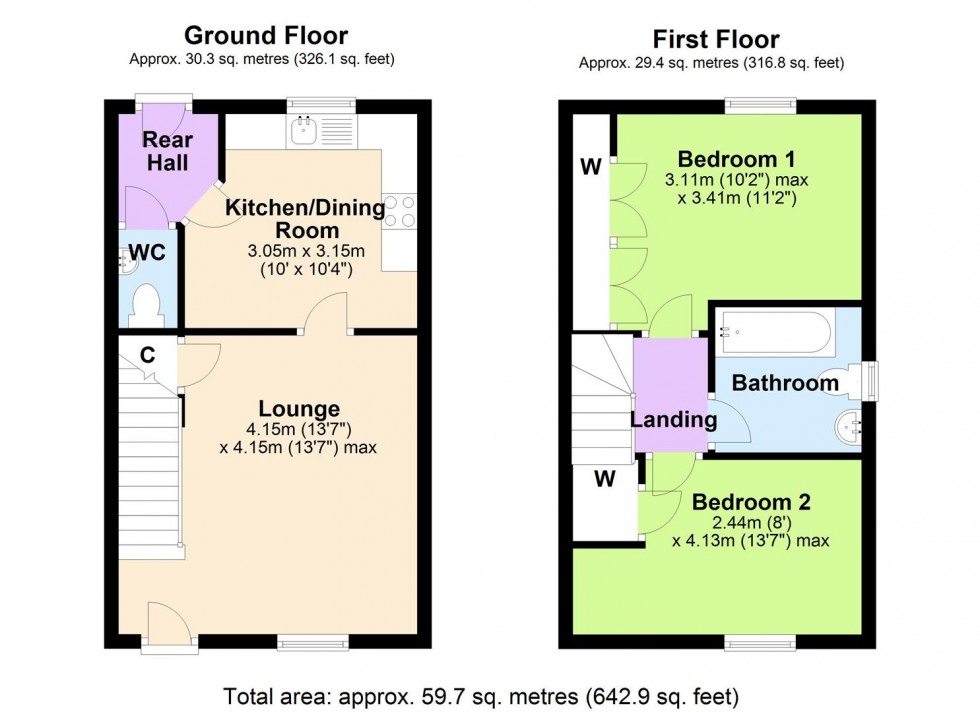 Floorplan for Black Sheep Cottage, Overton Garth, Reeth