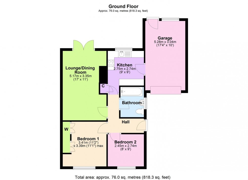Floorplan for Dale Grove, Leyburn