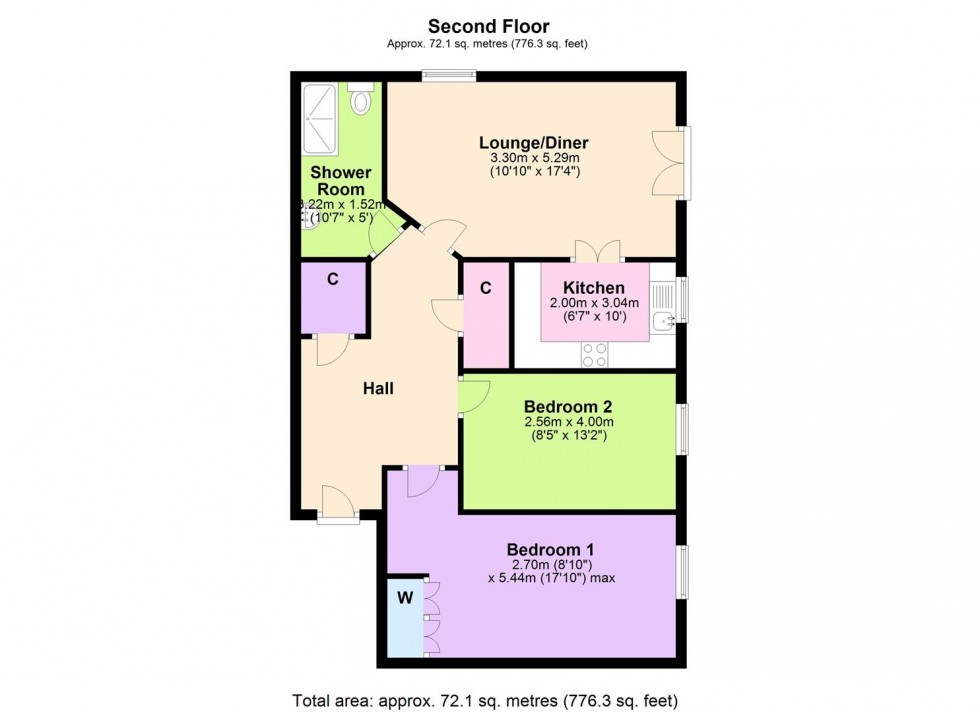 Floorplan for 45 Greendale Court, Bedale