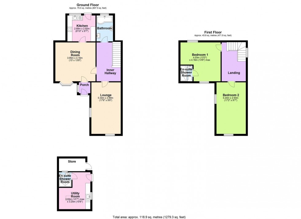 Floorplan for Dalesmoor, Reeth, Swaledale