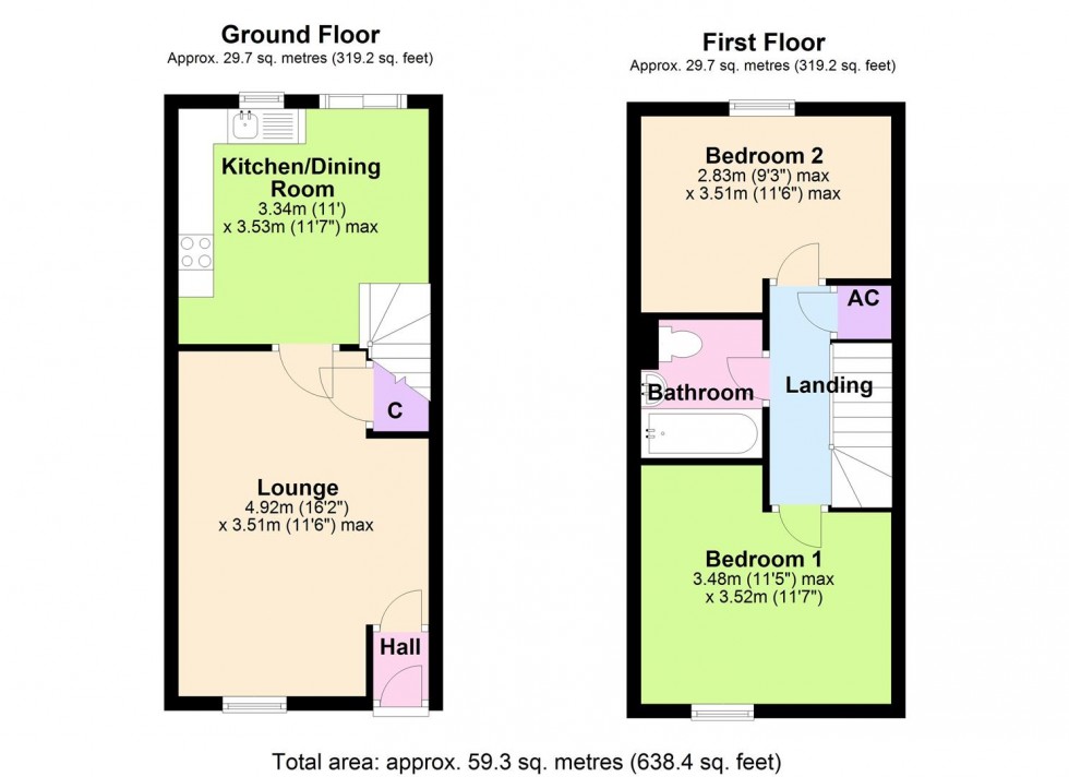 Floorplan for Shakespeare Close, Brompton-on-Swale