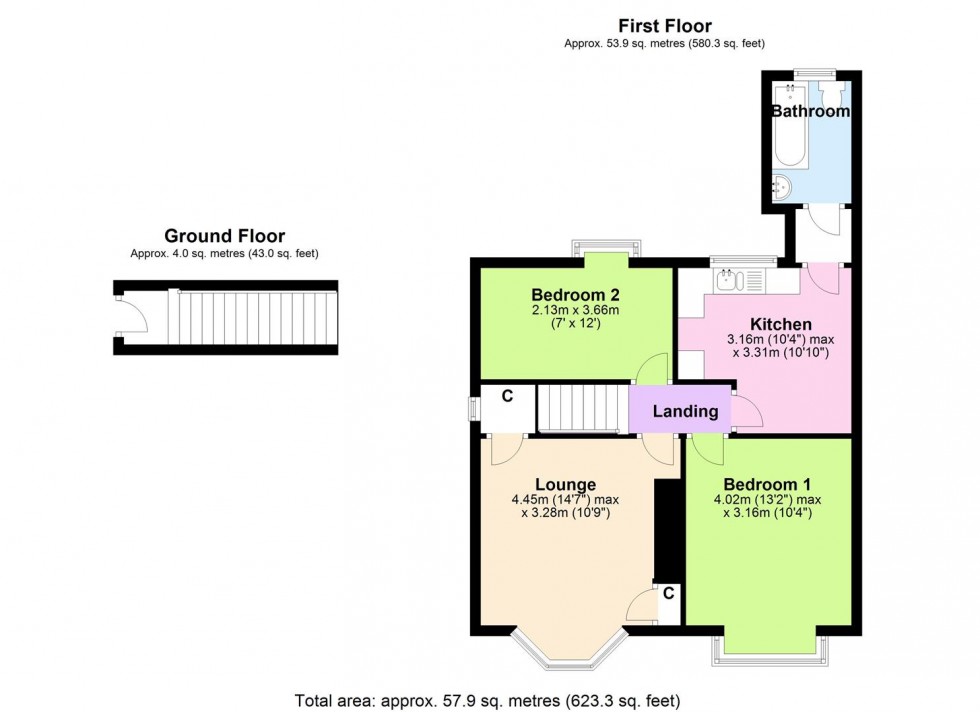 Floorplan for 2A Sycamore Avenue, Richmond