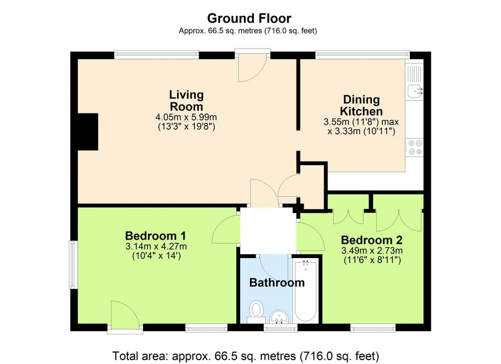 Floorplan for Forte Horn, Thornton Steward, Ripon