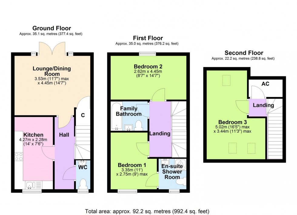 Floorplan for Doncaster Close, Catterick Garrison