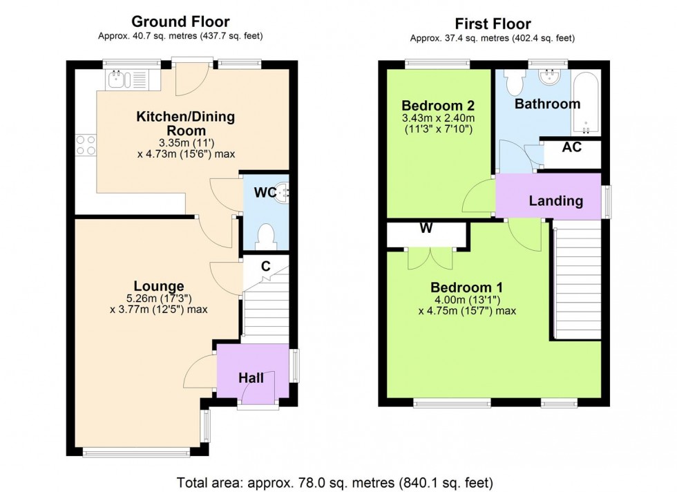 Floorplan for Springcroft Close, Catterick Garrison