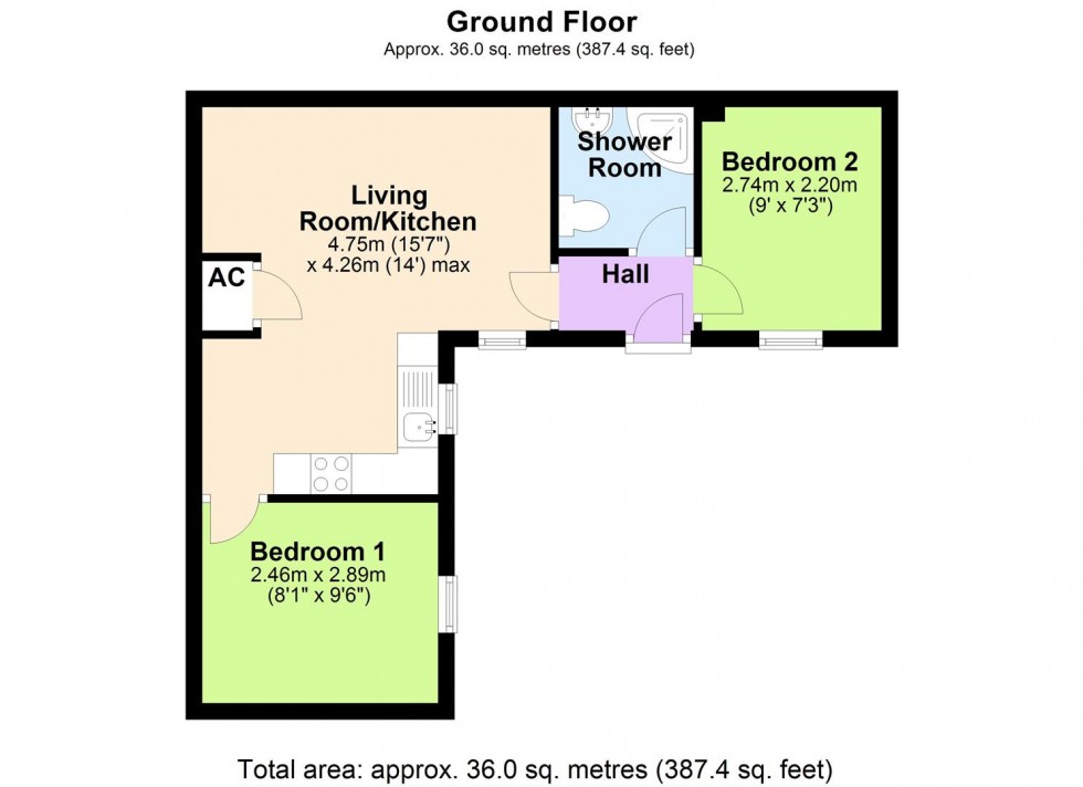 Floorplan for 9C Bargate, Richmond