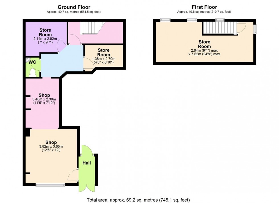 Floorplan for 8A Newbiggin, Richmond