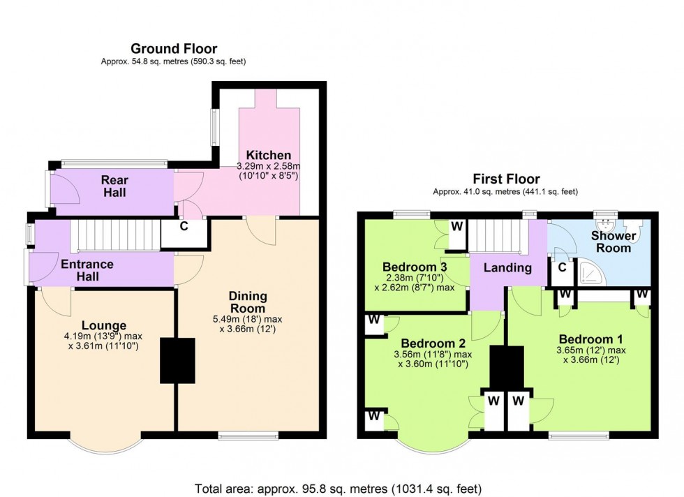 Floorplan for Overdale, Thornborough Crescent, Leyburn