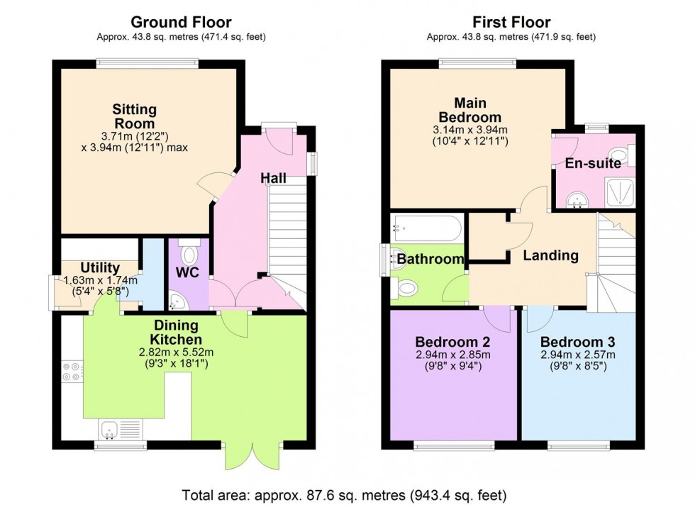 Floorplan for Tornado Close, Bedale