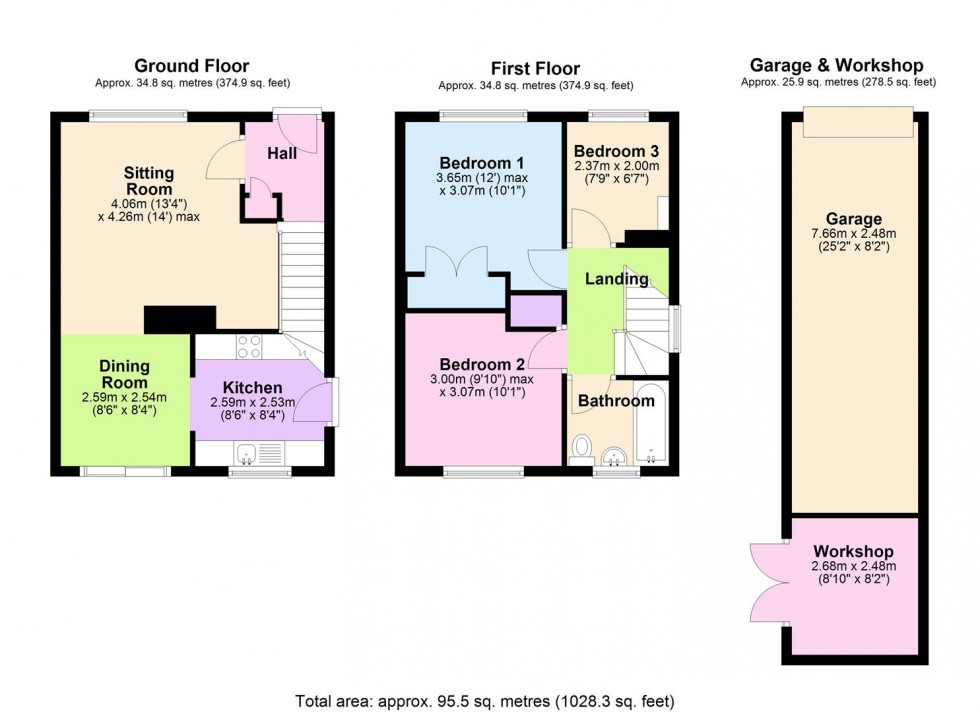 Floorplan for Ormesby Crescent, Northallerton